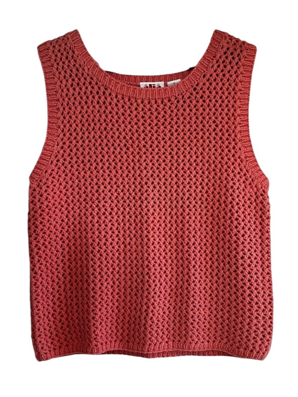 Alia vintage crochet open knit sweater vest size small excellent condition
